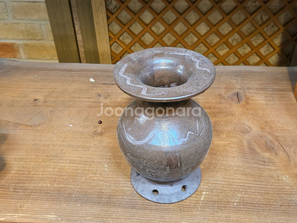 새거 향로 옹기 화병--1