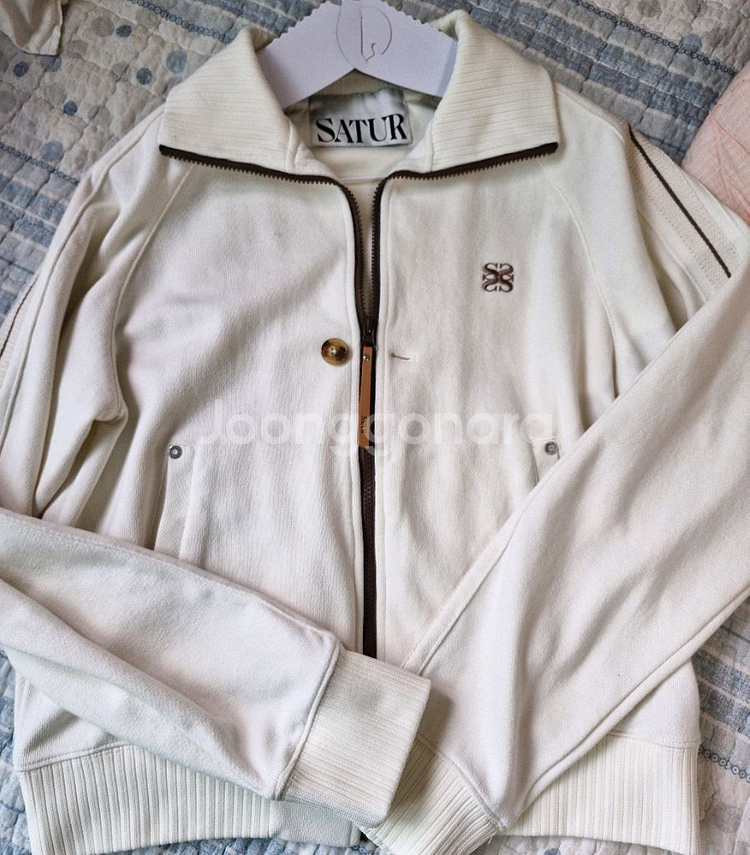 세터 트랙 집업 자켓 크림--1