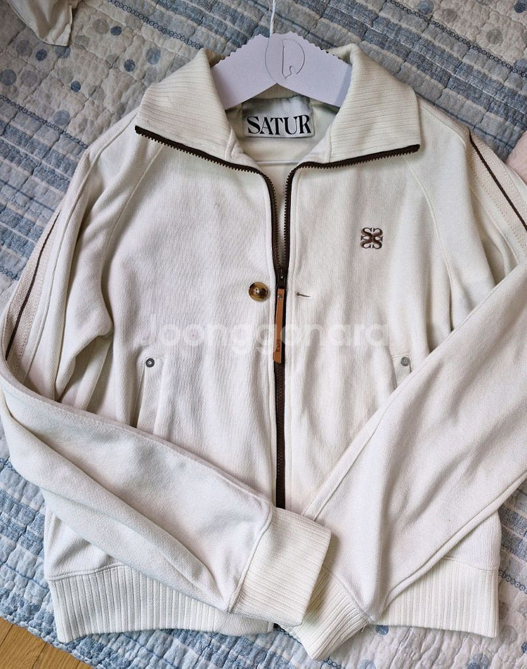 세터 트랙 집업 자켓 크림--2