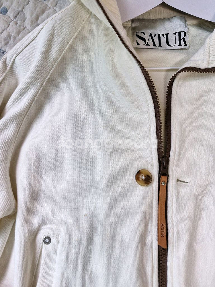 세터 트랙 집업 자켓 크림--5