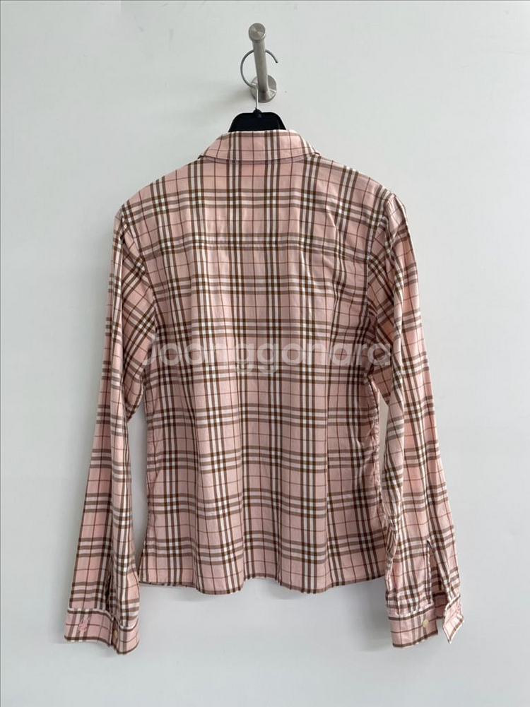 버버리 체크 셔츠(핑크)--1