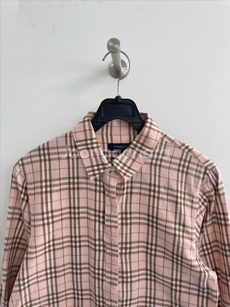 버버리 체크 셔츠(핑크)--2