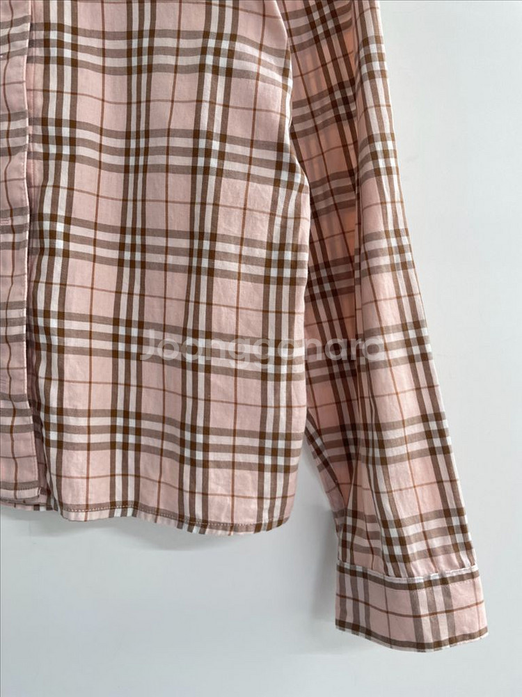 버버리 체크 셔츠(핑크)--3