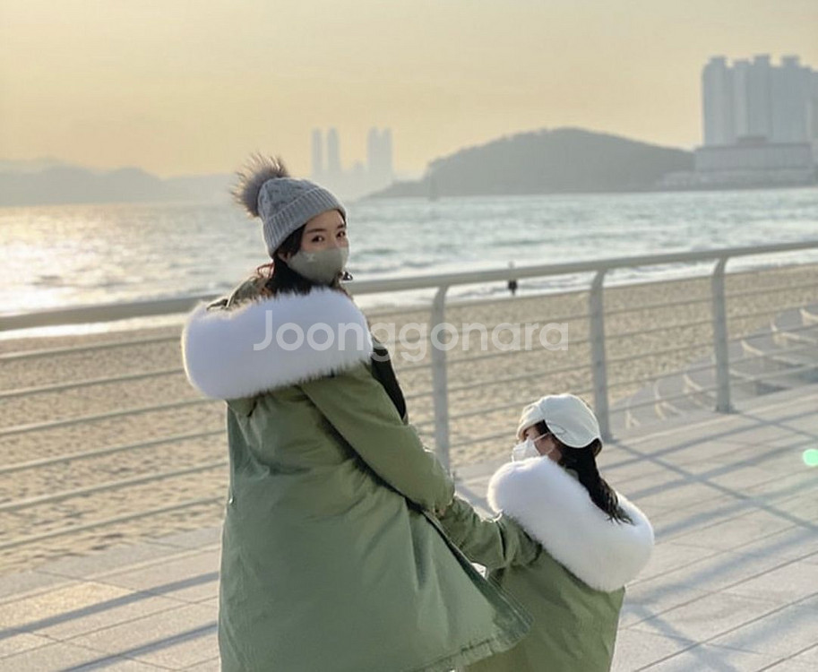 라미데일리 폭스 야상 키즈s사이즈--1