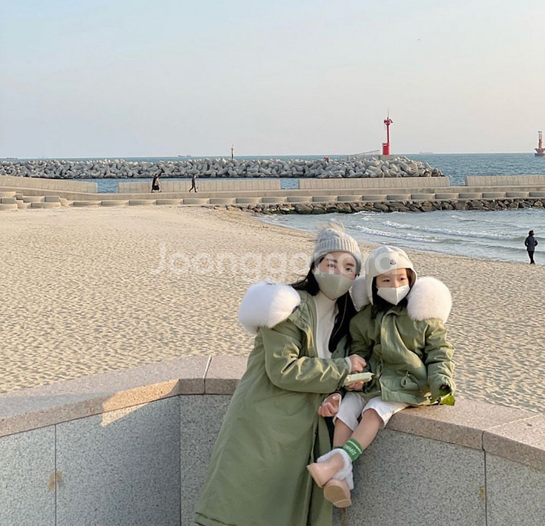 라미데일리 폭스 야상 키즈s사이즈--3