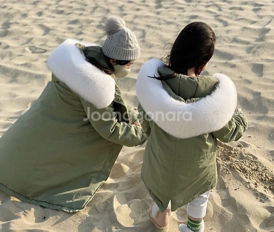 라미데일리 폭스 야상 키즈s사이즈--2