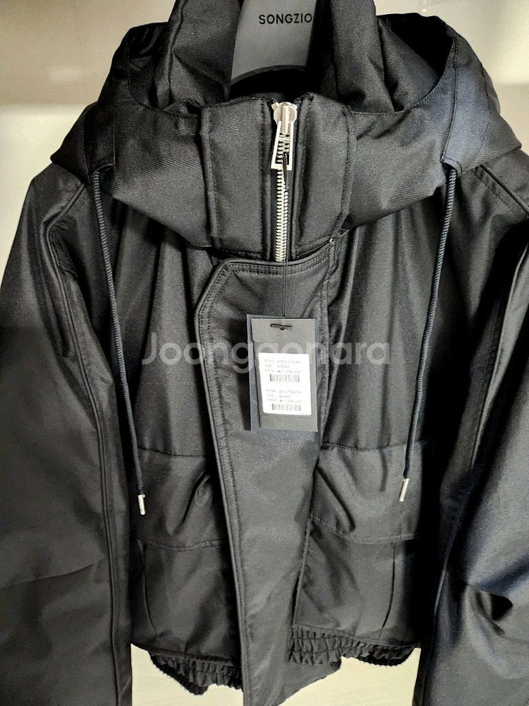 송지오옴므 SC30 후드 디터쳐블 돌먼 점퍼 패딩--8