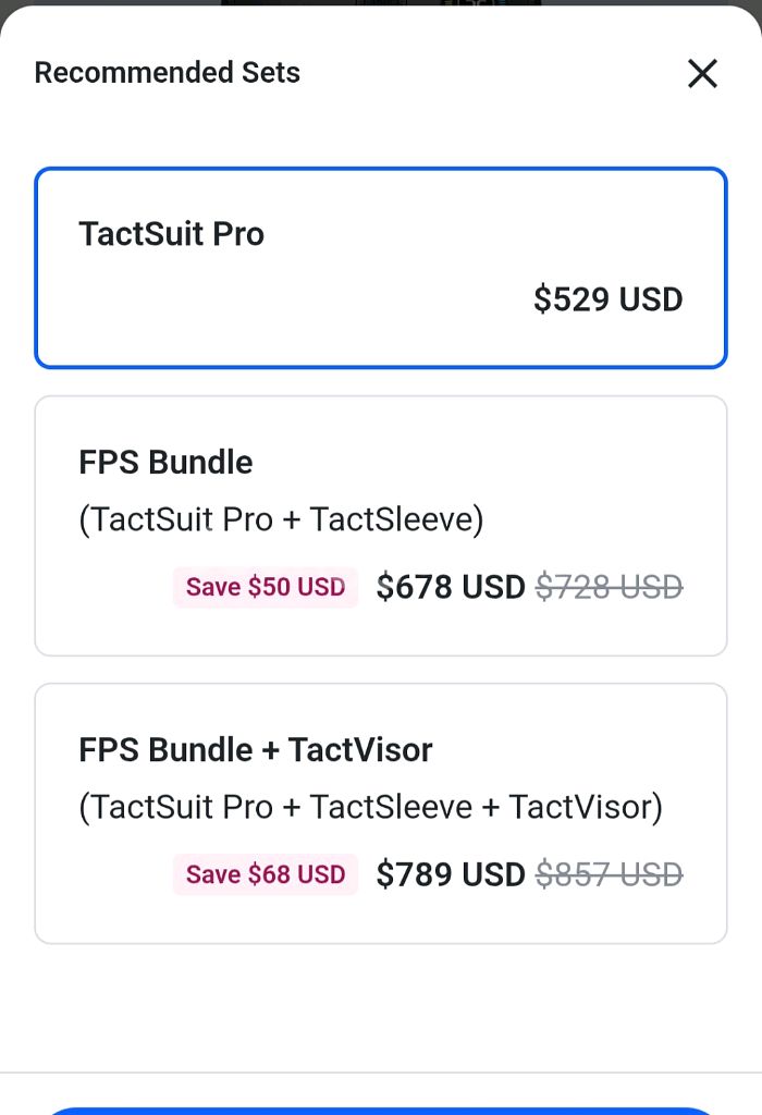 비햅틱스 촉각슈트 TactSuit Pro 판매합니다--3
