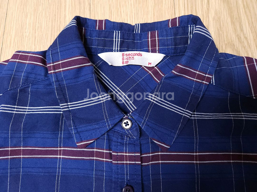 에잇세컨즈 여성 긴팔 체크셔츠 (유빈 체크셔츠)--3