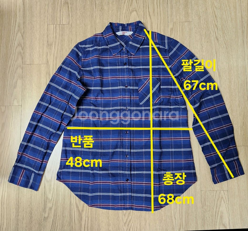 에잇세컨즈 여성 긴팔 체크셔츠 (유빈 체크셔츠)--6