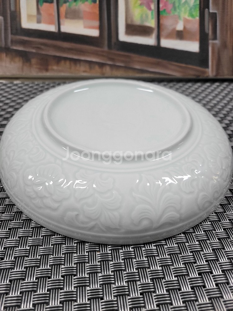 [판매] 광주요 음양각 목단문 원형접시 외 종지 8P--3