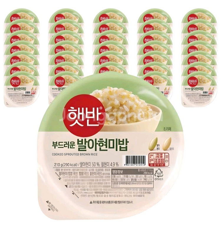 햇반 발아현미밥 210G 36개--1