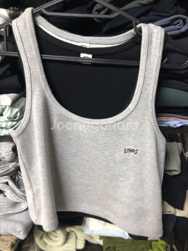 에토스 크롭나시티 블랙/그레이/카멜 set--6