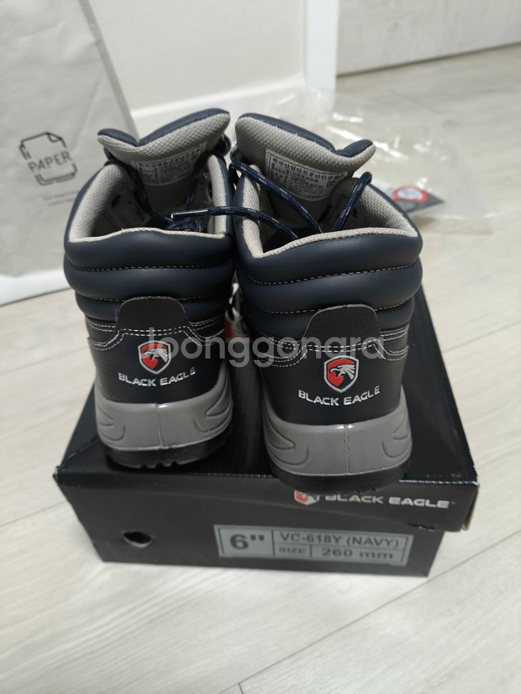 블랙이글 6인치 안전화 새상품 260 사이즈--3