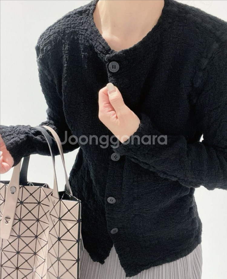 이세이미야케 컬리플라워 가디건 플리츠플리즈--2