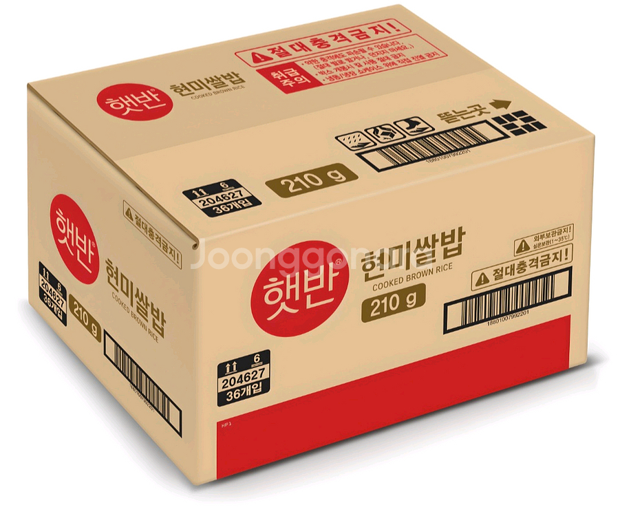 햇반 210G72개골라담기36개X2박스발아현미밥,흑미밥--6