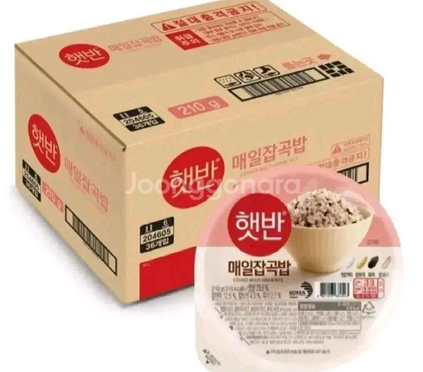 햇반 210G72개골라담기36개X2박스발아현미밥,흑미밥--7