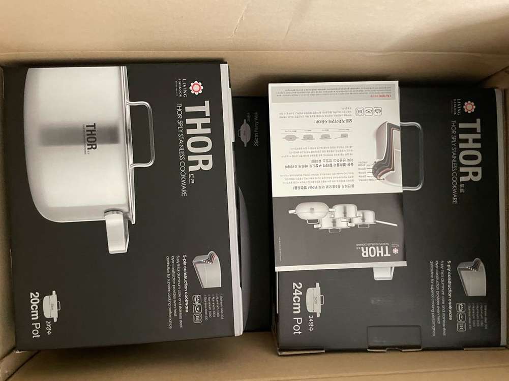 토르 5겹 스테인리스 쿡웨어 4종 세트--2