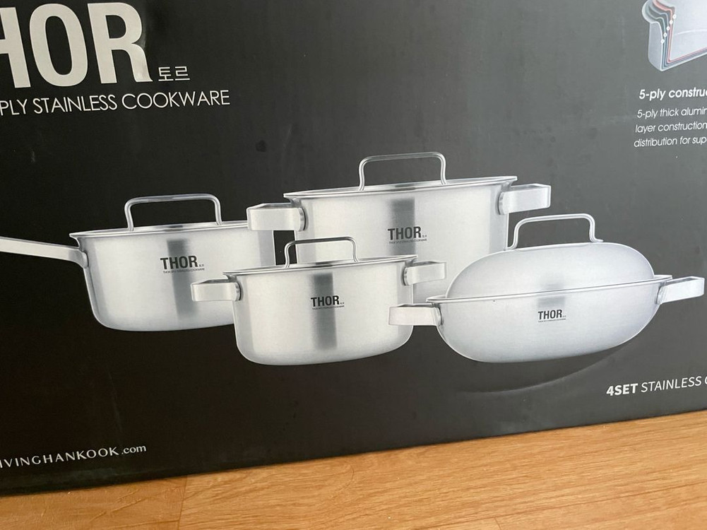 토르 5겹 스테인리스 쿡웨어 4종 세트--1