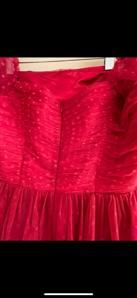 레드 웨딩촬영드레스--2