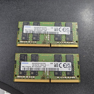 노트북용 DDR4 3200AA 16G 삼성램 2개