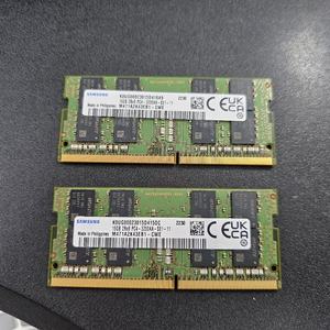 노트북용 DDR4 3200AA 16G 삼성램 2개
