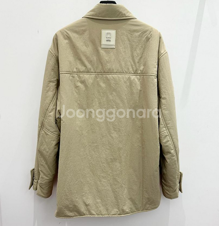 정품 우영미 23fw 나일론 패딩 점퍼 베이지 50사이--1