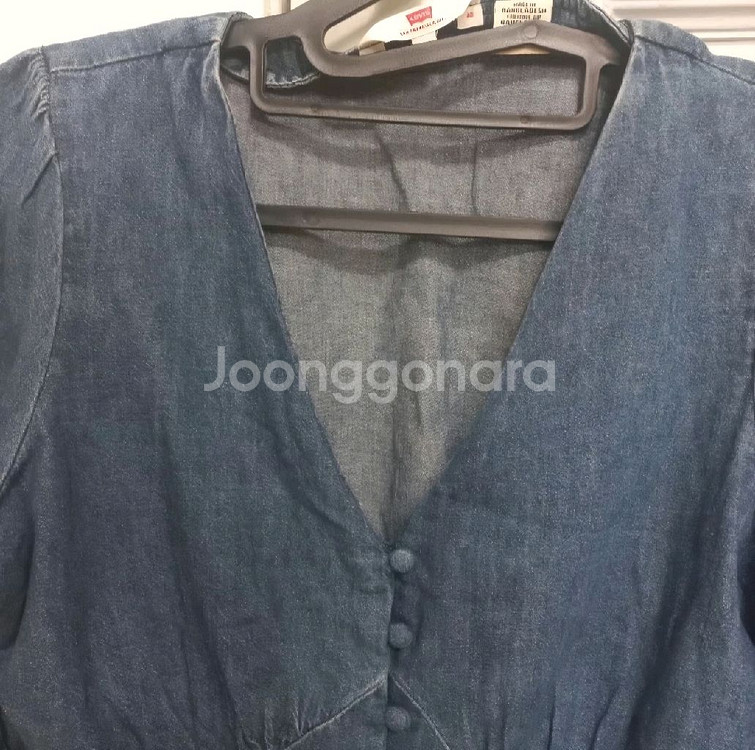 리바이스 소피아 버튼 데님 블라우스 S--3