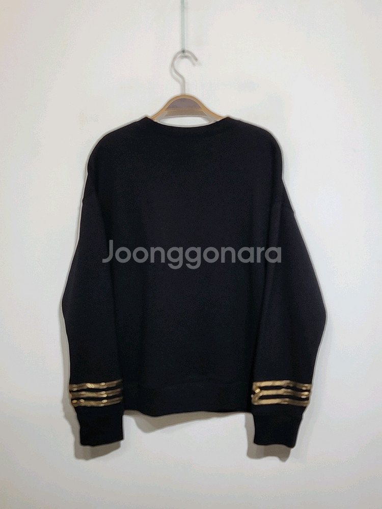 (L) 랄프로렌 폴로 맨투맨 블랙 로고 스웨트 티셔츠--5