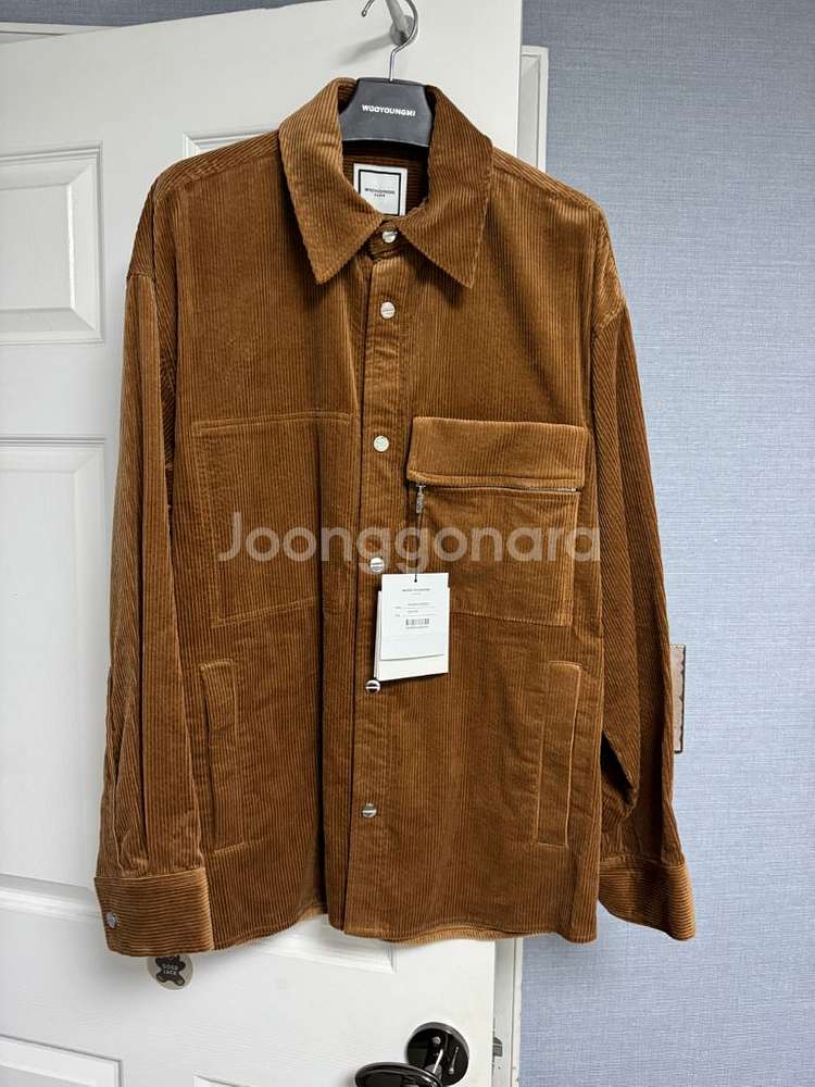 정품 23fw 코듀로이 셔츠 브라운 새제품 50사이즈--2
