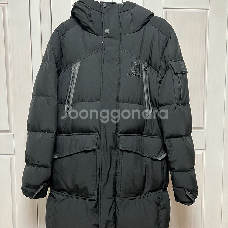 블랙야크 B모션벤치다운 롱패딩 블랙 사이즈 95--0