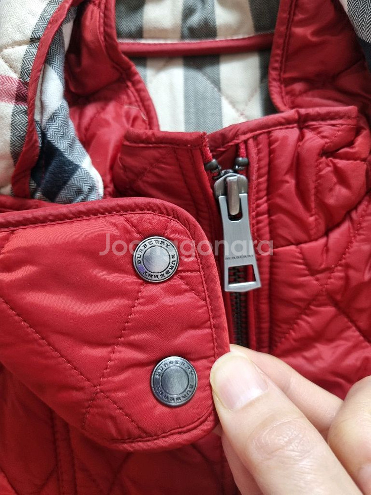 버버리키즈 누빔점퍼, 퀄팅 12Y 깨끗--2
