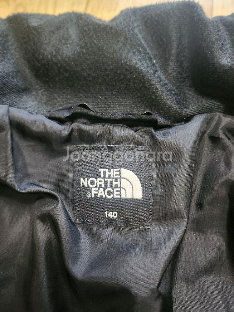 노스페이스 키즈 숏패딩 그레이 140--9