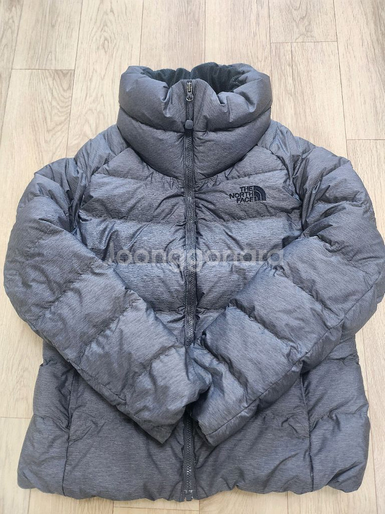 노스페이스 키즈 숏패딩 그레이 140--10