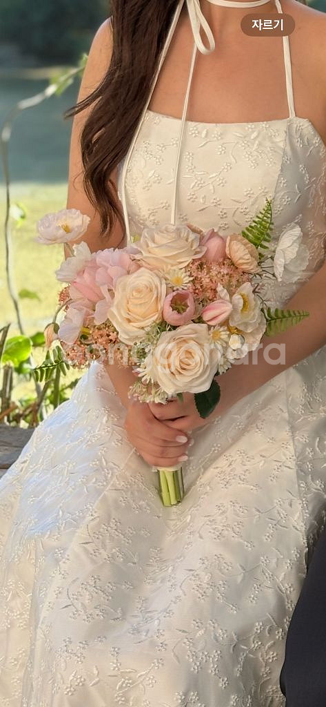 웨딩부케 조화부케 + 부토니에--0