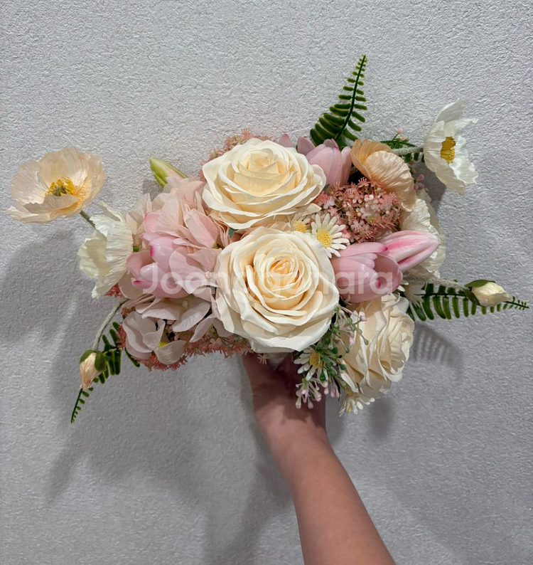 웨딩부케 조화부케 + 부토니에--1