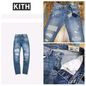 (정품/새상품) KITH / 키스 바릭 레터 데님 30