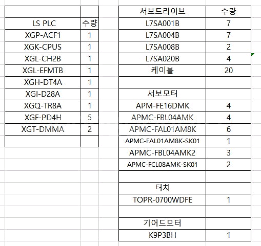 LSPLC,서보모터.드라이버.케이블.전력조절기.TOP터--9