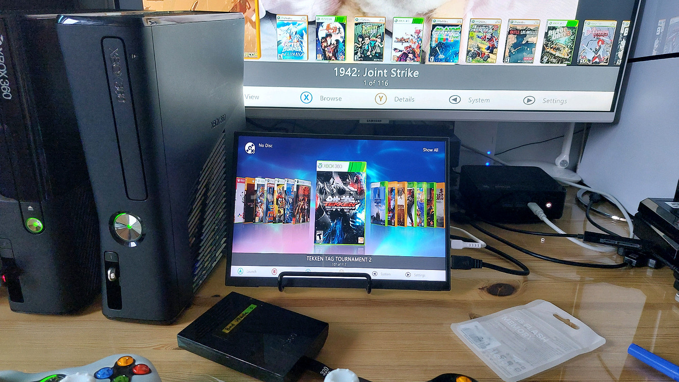 Xbox 360 게임 실행 HDD, USB--0
