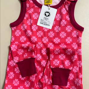 던스 루즈레드 클로버 덩가리80 새상품