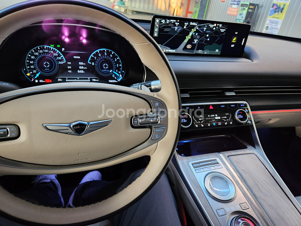 20년 9월식 GV80 3.5T 4륜 5인승 풀옵션--3