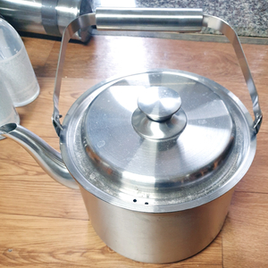 퀸센스 센싱 인덕션 IH 올스텐 주전자, 5L, 실버,