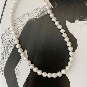 데일리룩*피코먼트 진주목걸이 8mm 18k도금