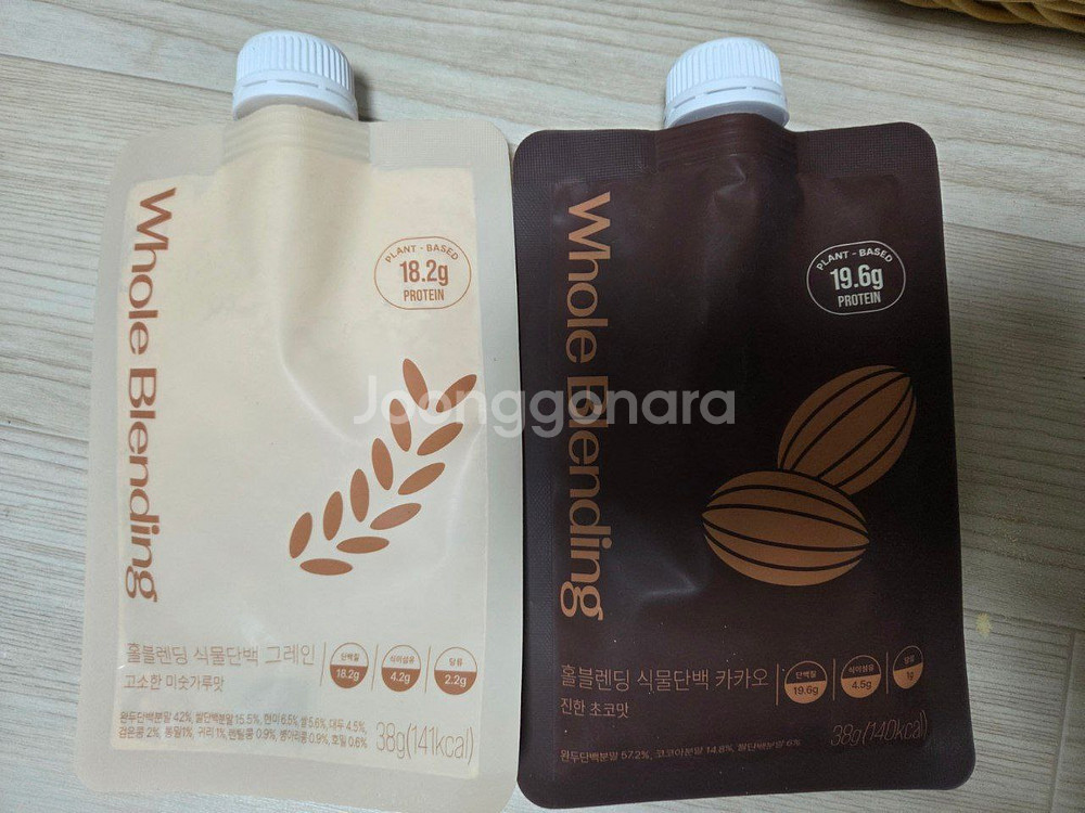 [단백질 파우더] 홀블렌딩 식물단백 파우치, 대용량--0