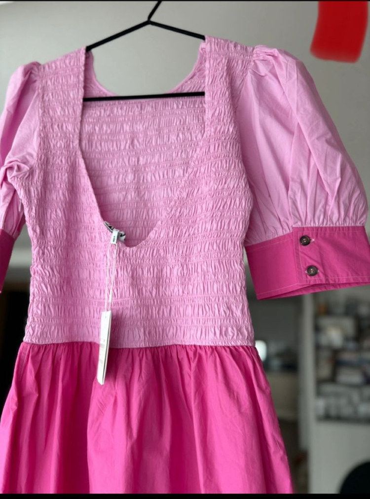 가니 핑크미니드레스--0