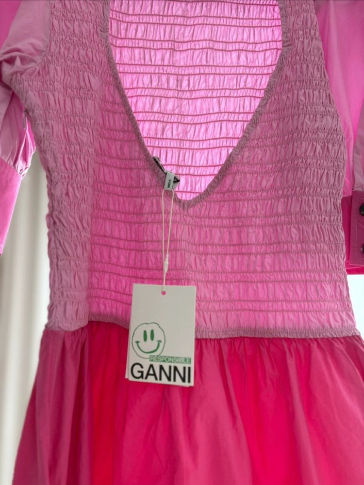 가니 핑크미니드레스--2
