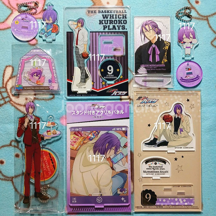 쿠로코의 농구 무라사키바라 블랙수트 아크릴스탠드 키링--0