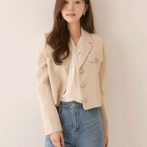 로엠 싱글 트위드자켓 m 새상품