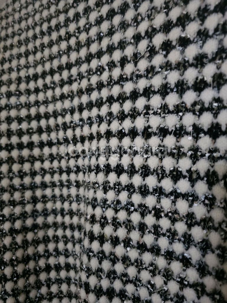 온앤온 아이보리 블랙 트위드 가디건--5