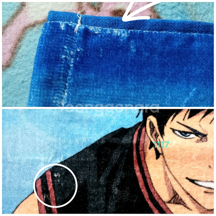 쿠로코의 농구 토오 아오미네 비주얼 타올 스포츠타월--1